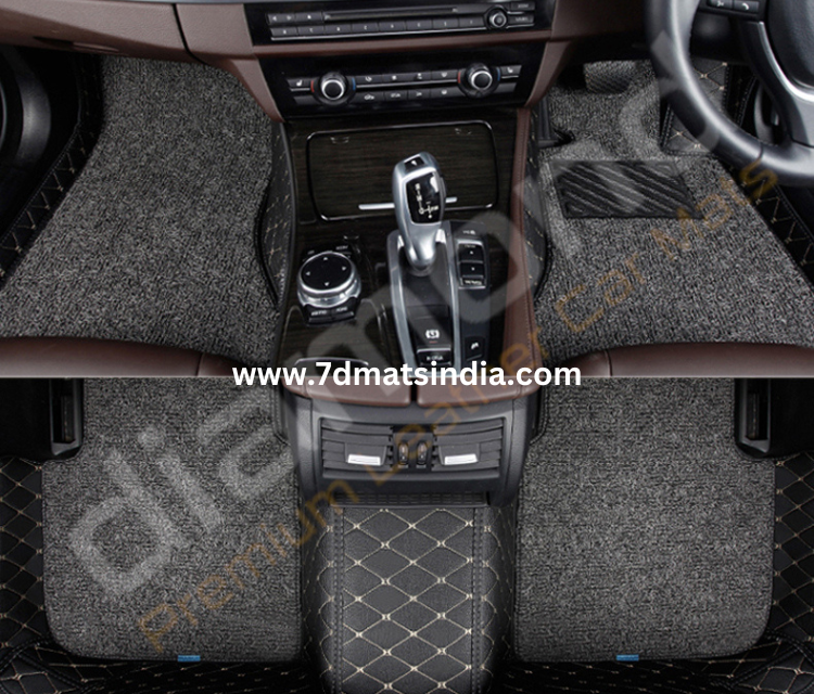 Tata Tigor EV 7D Diamond Premium Leather Car Mats (24MM)